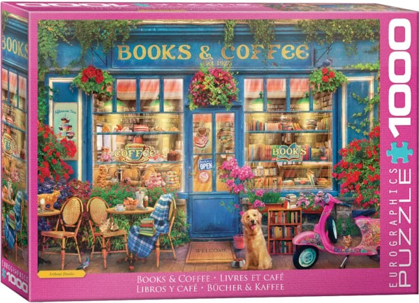 PFG Books & Coffee (1000pcs) (Usage/Used - PUZZLES FOR GOOD)