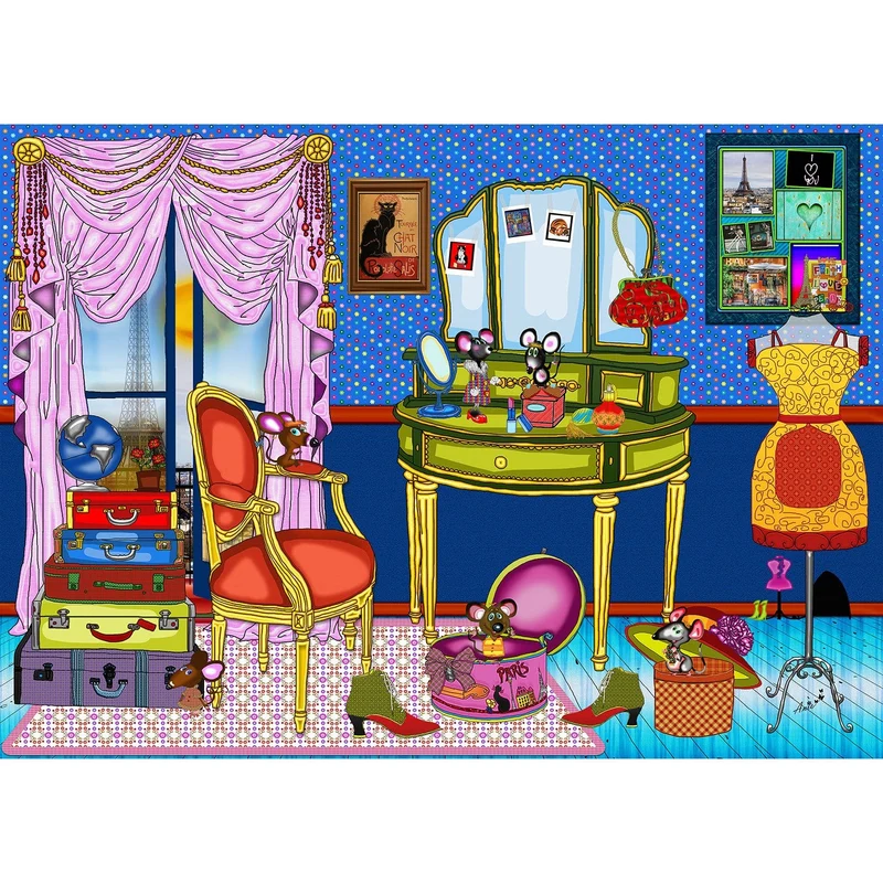 PFG One Day in Paris, Anie Maltais (1000pcs) (Usage/Used - PUZZLES FOR GOOD)