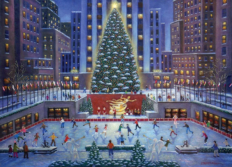 PFG Ravensburger Rockefeller Center Joy (1000pcs) (Usage/Used - PUZZLES FOR GOOD)