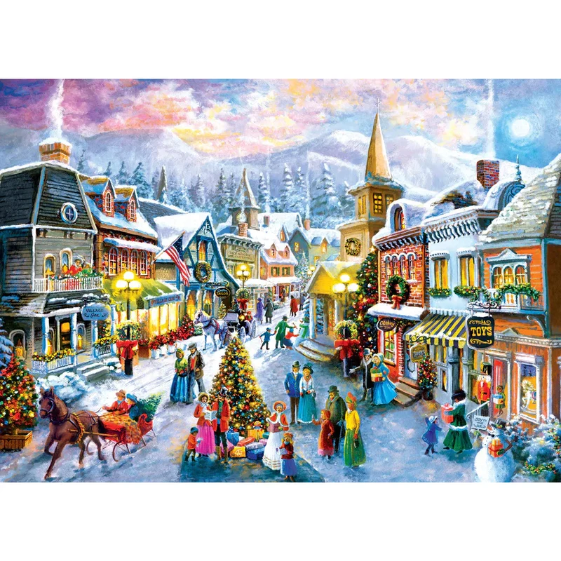 PFG Season's Greetings - Victorian Holidays, Nicky Boehme (1000pcs) (Usage/Used - PUZZLES FOR GOOD)