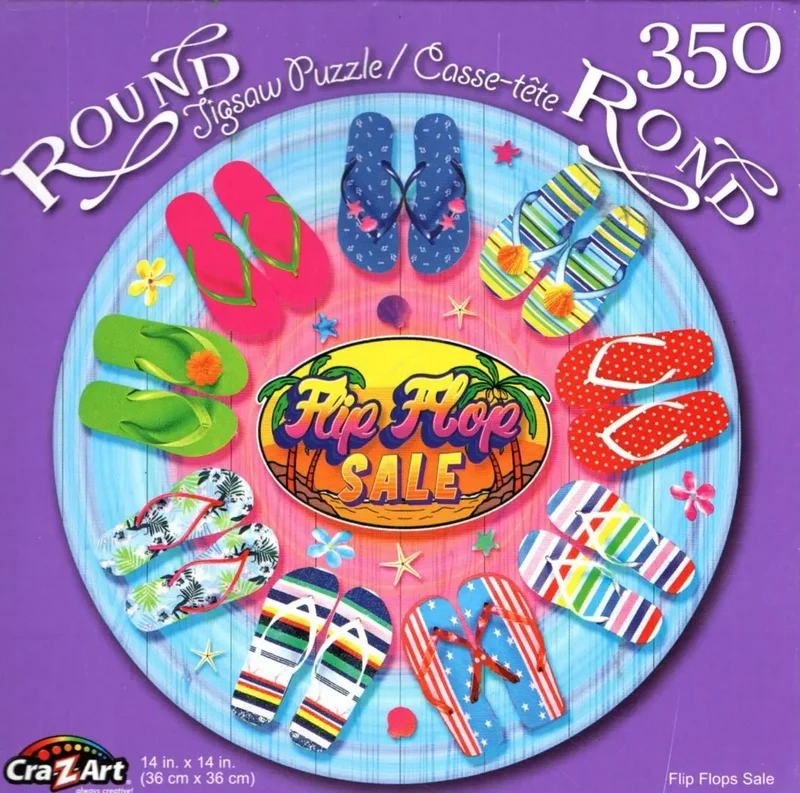 PFG Flip Flops Sale (Round) (Usage/Used - PUZZLES FOR GOOD)