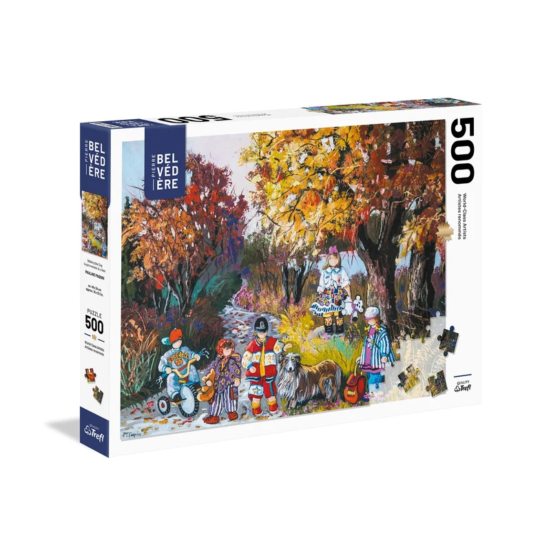 PFG Walking the Dog (La promenade du chien), Pauline Paquin (500pcs) (Usage/Used - PUZZLES FOR GOOD)