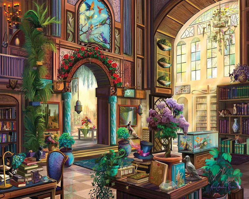 PFG Botanical Library, Rose Catherine Khan (Usage/Used - PUZZLES FOR GOOD)