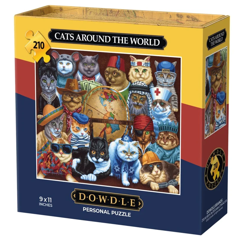 Cats Around the World - Personal Puzzle (210pcs)
