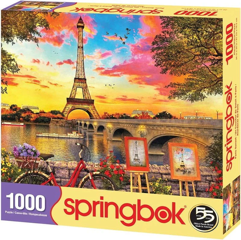 PFG Paris Sunset, Dominic Davison (1000pcs) (Usage/Used - PUZZLES FOR GOOD)