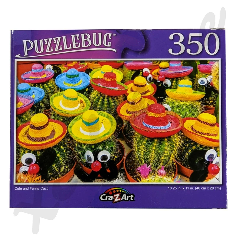 PFG Cute and Funny Cacti (Usage/Used - PUZZLES FOR GOOD)
