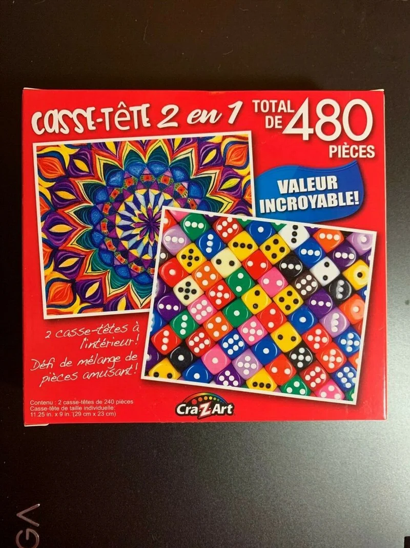 PFG 2-in-1 Mandala & Colorful Dice (Usage/Used - PUZZLES FOR GOOD)
