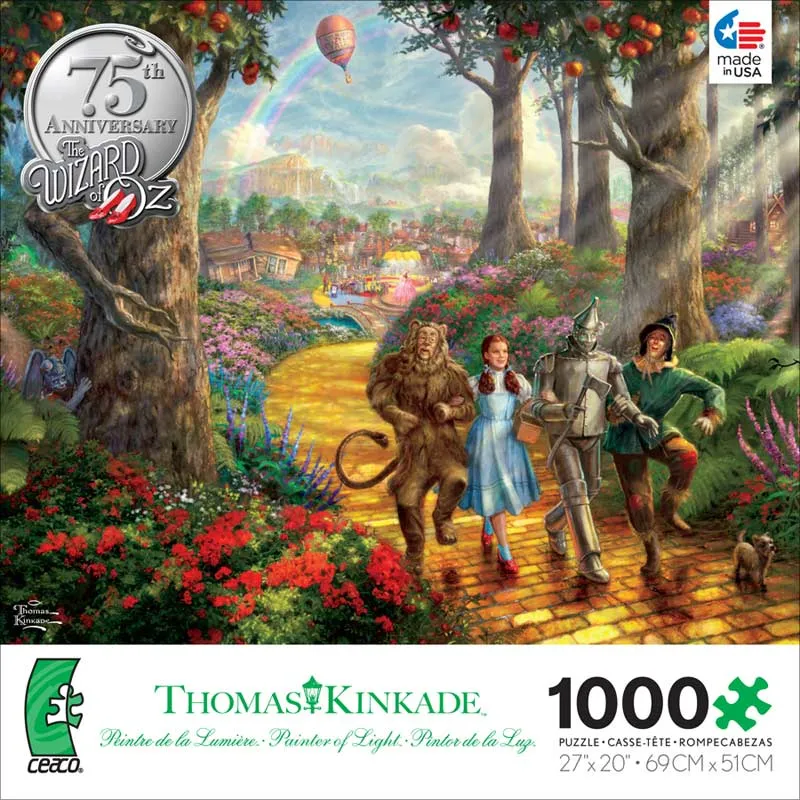 PFG Follow the Yellow Brick Road, Thomas Kinkade (Usage/Used - PUZZLES FOR GOOD)