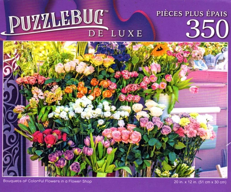 PFG Bouquets of Colorful Flowers in a Flower Shop (Usage/Used - PUZZLES FOR GOOD)