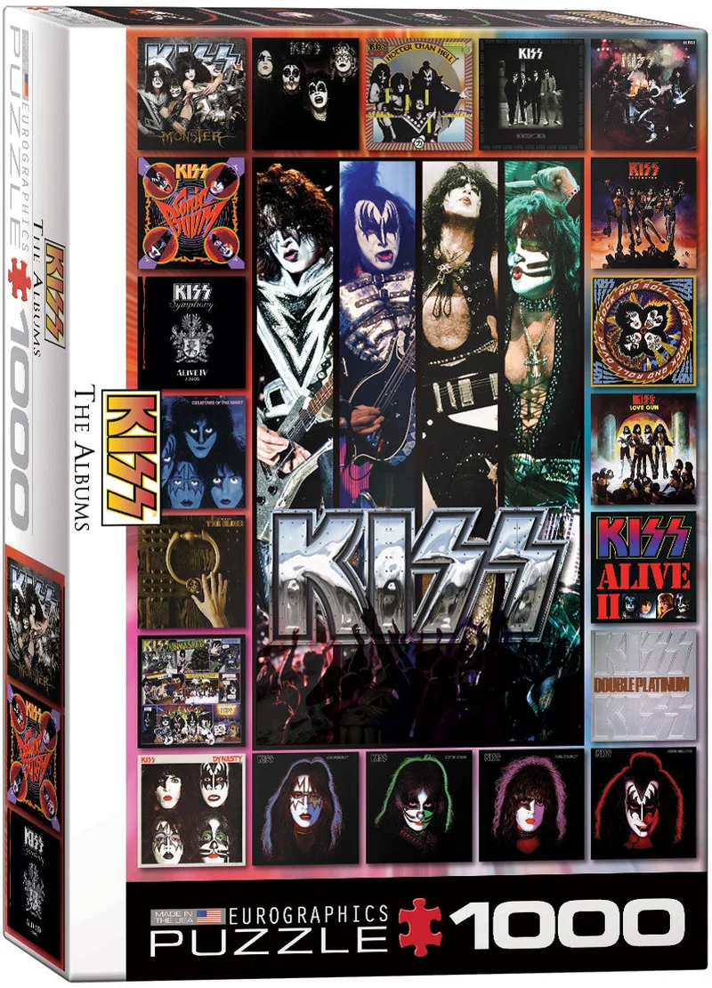 PFG Kiss: The Albums Cover Collage (Usage/Used - PUZZLES FOR GOOD)
