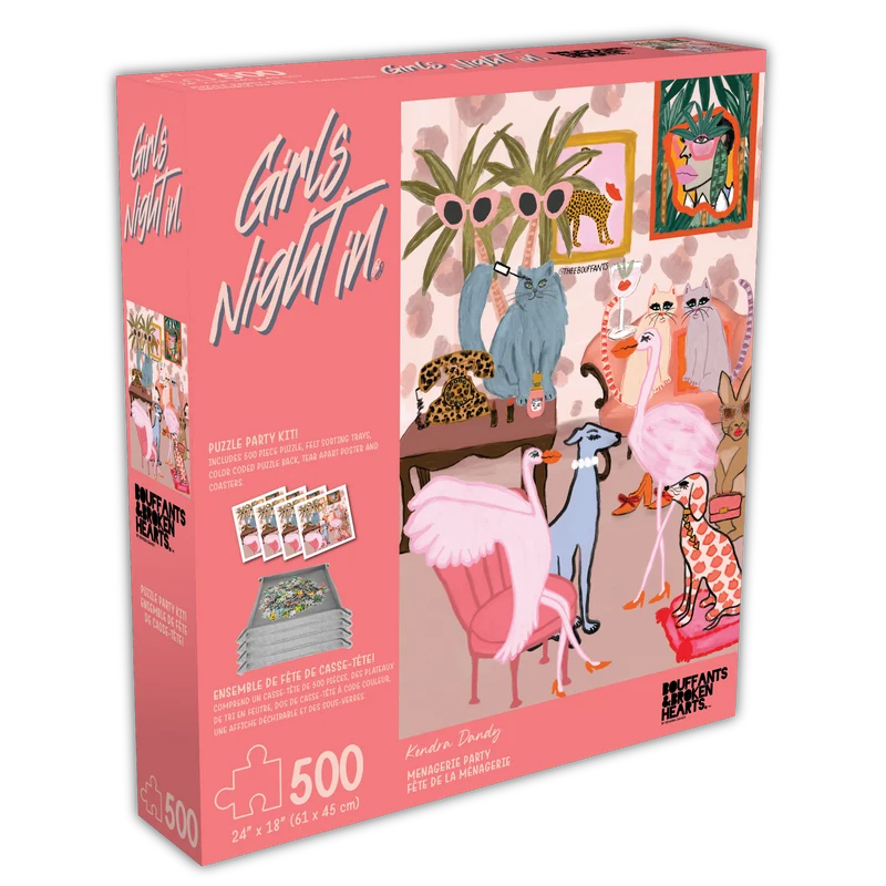 Girls Night In - Menagerie Party - BBH (Puzzle Party Kit) (500pcs)
