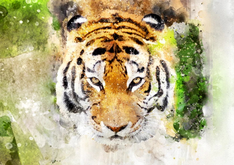 85129 Hintergründe - Tiger Puzzle