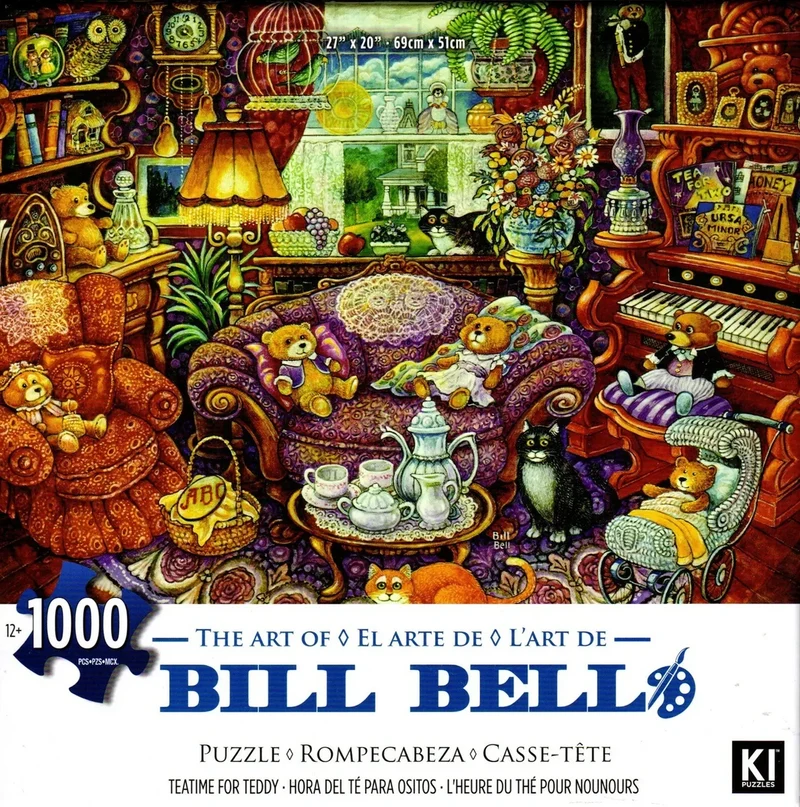 PFG Teatime For Teddy, Bill Bell (1000pcs) (Usage/Used - PUZZLES FOR GOOD)