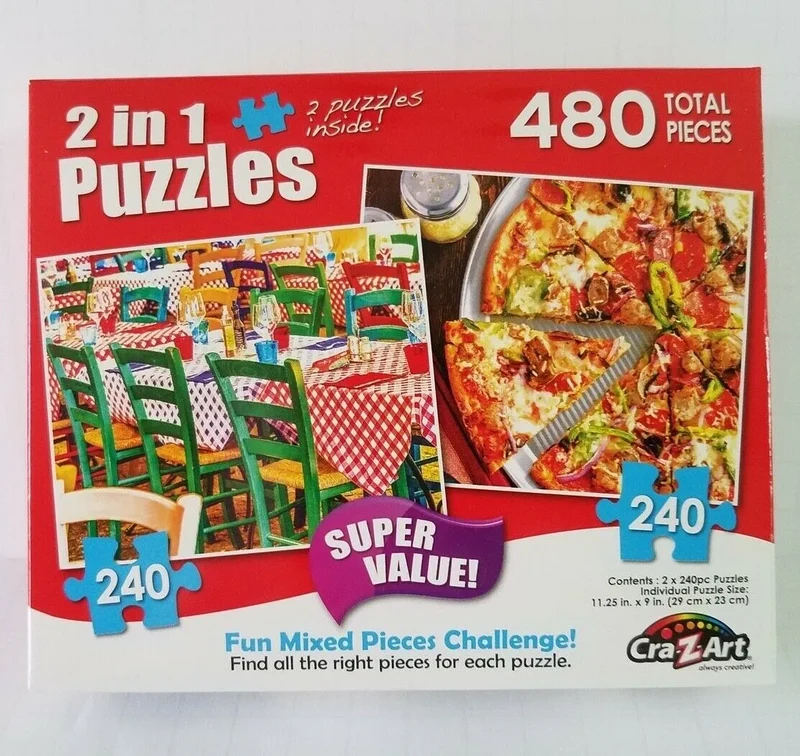 PFG 2-in-1 Little Italian Eatery & Sliced Fresh Baked Supreme Pizza (Usage/Used - PUZZLES FOR GOOD)