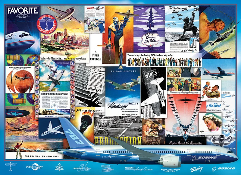PFG Boeing Vintage Ads (Usage/Used - PUZZLES FOR GOOD)