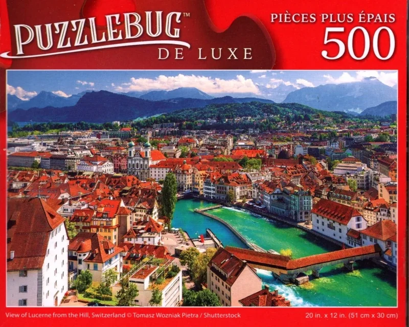 PFG View of Lucerne from the Hill, Switzerland (Usage/Used - PUZZLES FOR GOOD)