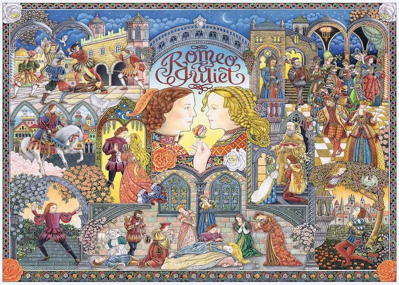 PFG Ravensburger Romeo & Juliet, Peter Church (1000pcs) (Usage/Used - PUZZLES FOR GOOD)