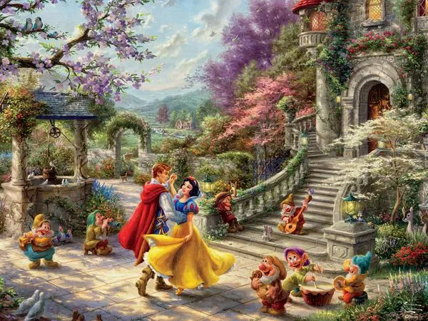 PFG Snow White Sunlight, Thomas Kinkade Disney (Usage/Used - PUZZLES FOR GOOD)