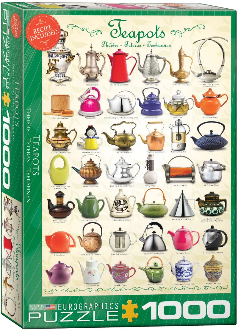 PFG Teapots Collage (Recipe Included) (Usage/Used - PUZZLES FOR GOOD)