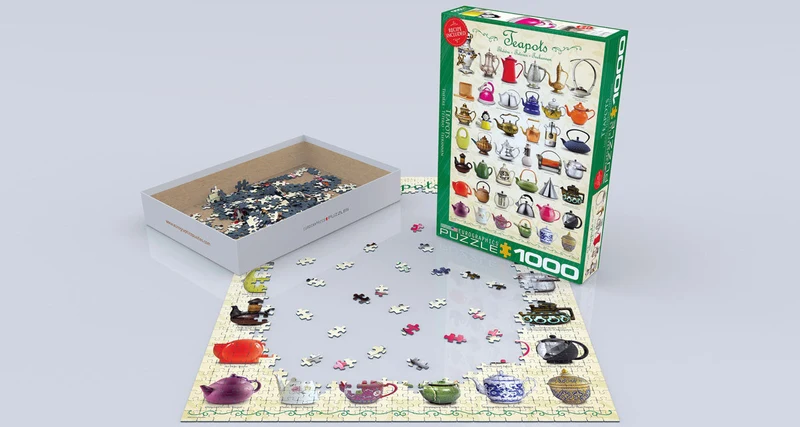 PFG Teapots Collage (Recipe Included) (Usage/Used - PUZZLES FOR GOOD)