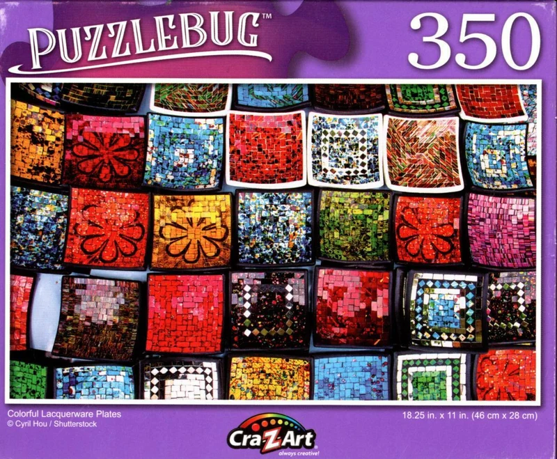PFG Colorful Lacqueware Plates (Usage/Used - PUZZLES FOR GOOD)