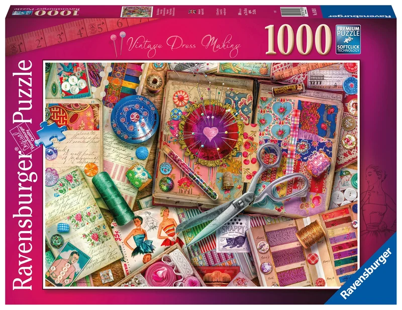 PFG Ravensburger Vintage Dressmaking (Usage/Used - PUZZLES FOR GOOD)
