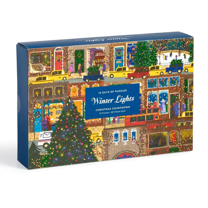 Advent Calendar - Joy Laforme Winter Lights 12 Days of Puzzles Countdown