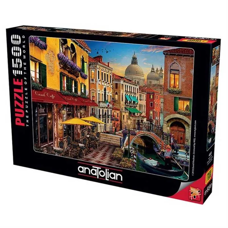 PFG Canal Cafe Venice, David Maclean (1500pcs) (Usage/Used - PUZZLES FOR GOOD)