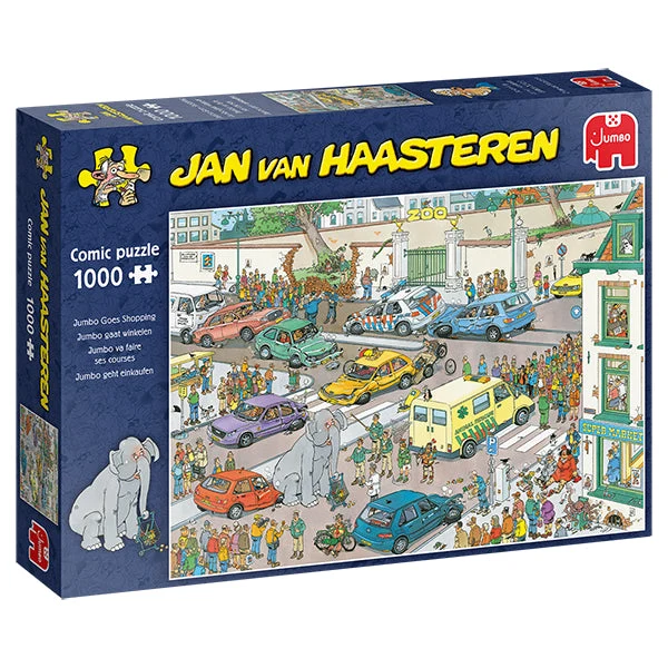 PFG Jumbo Goes Shopping / Jumbo va faire ses courses, JVH (1000pcs) (Usage/Used - PUZZLES FOR GOOD)