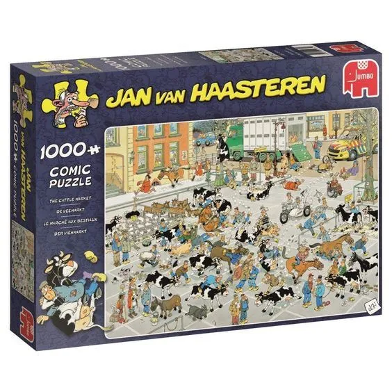 PFG The Cattle Market / Le marché aux bestiaux, JVH (1000pcs) (Usage/Used - PUZZLES FOR GOOD)