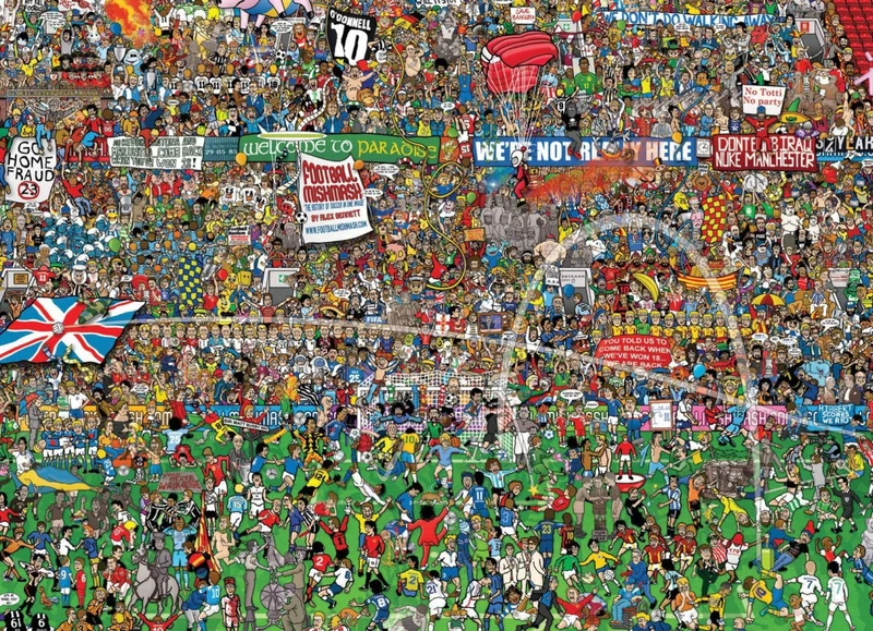 PFG Mishmash - Football History, Alex Bennett (Gold-Foil Finish) (3000pcs) (Usage/Used - PUZZLES FOR GOOD)