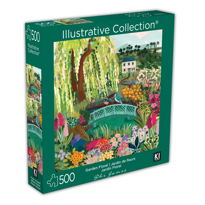 PFG Illustrative Collection - Garden Floral (500pcs) (Usage/Used - PUZZLES FOR GOOD)