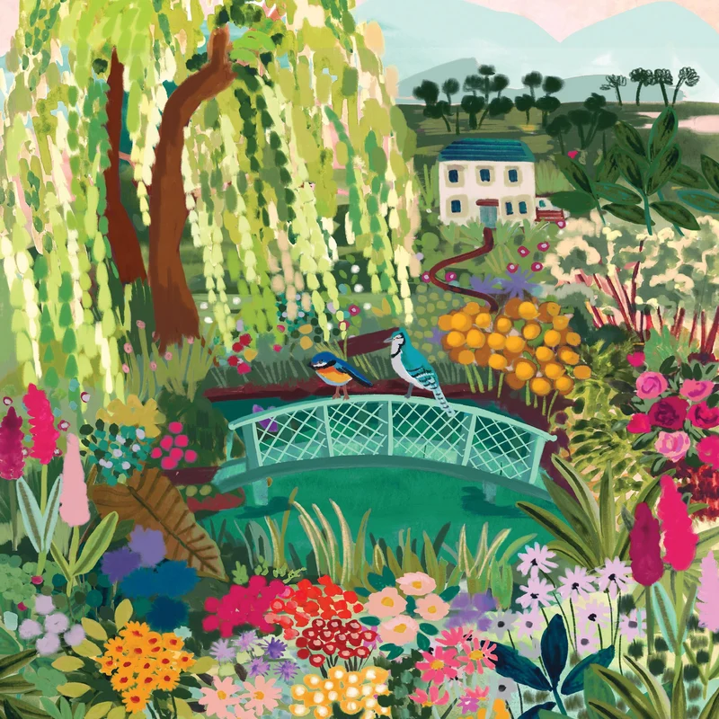 PFG Illustrative Collection - Garden Floral (500pcs) (Usage/Used - PUZZLES FOR GOOD)