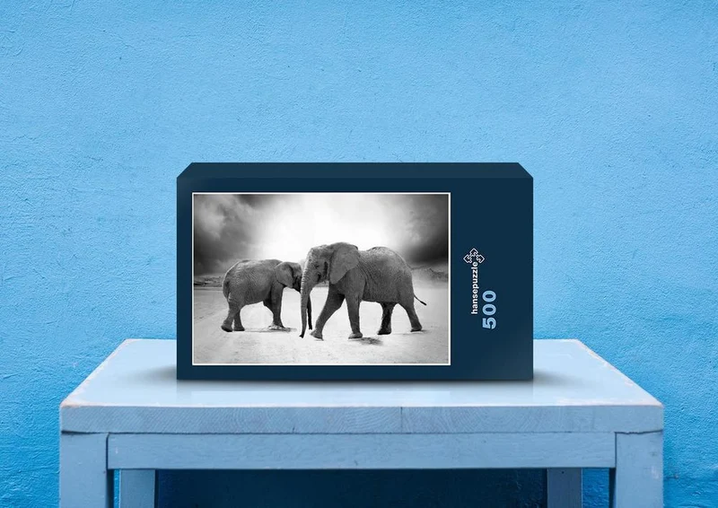 85751 Hintergründe - Elefanten Puzzle