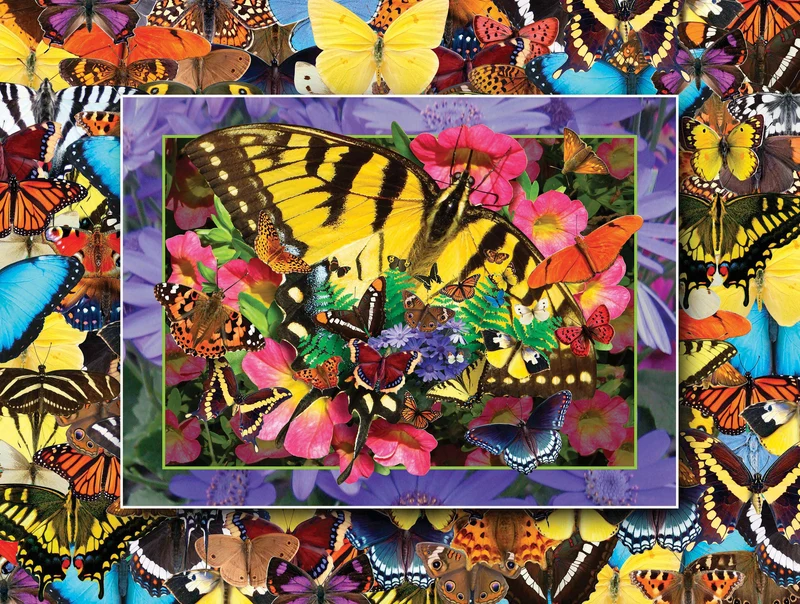PFG Flights of Fancy - Butterfly Heaven I (550pcs) (Usage/Used - PUZZLES FOR GOOD)