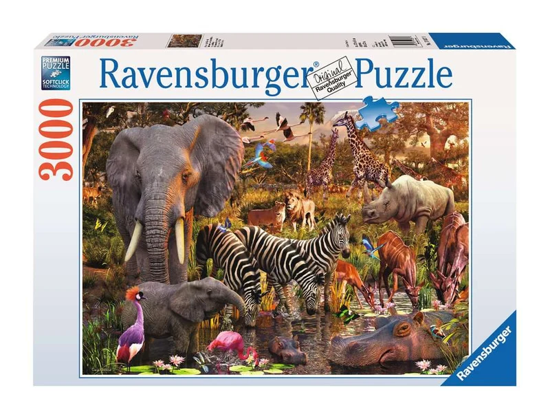 DMG Ravensburger African Animal World, David Penfound (3000pcs) (DAMAGED BOX)