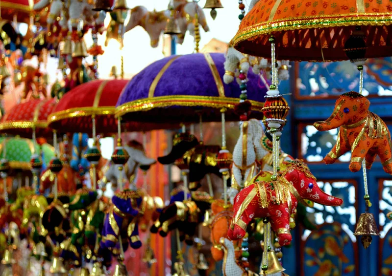 87239 Hintergründe - Elefantenfiguren Puzzle