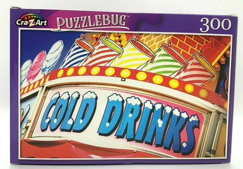 PFG Cold Drinks Refreshment Sign (Usage/Used - PUZZLES FOR GOOD)