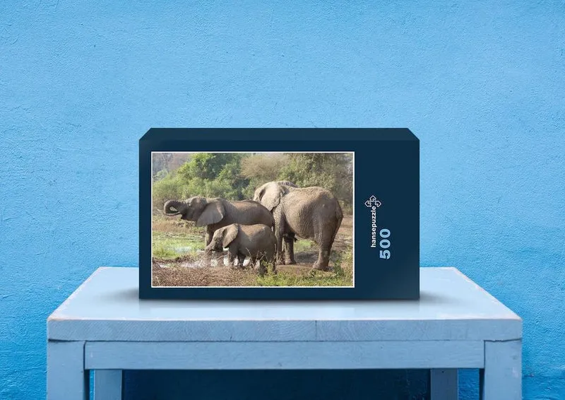 76615 Tierwelt - Elefanten-Familie Puzzle