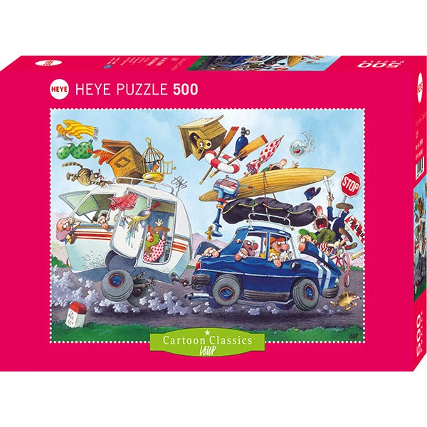 PFG Cartoon Classics - Off on Holiday, Loup (500pcs) (Usage/Used - PUZZLES FOR GOOD)