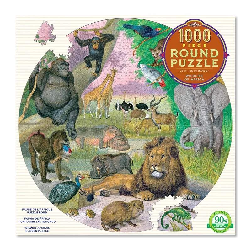 PFG Wildlife of Africa (ROUND) (1000pcs) (Usage/Used - PUZZLES FOR GOOD)