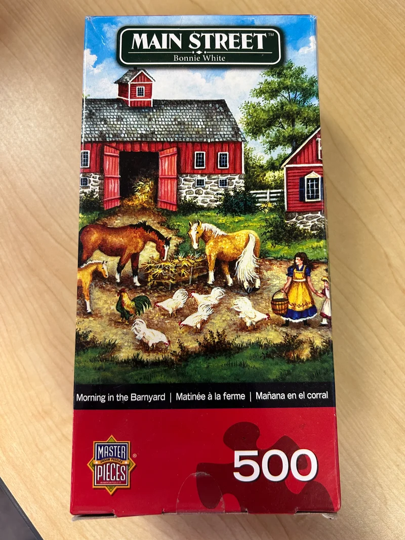 PFG Morning in the Barnyard, Bonnie White (Usage/Used - PUZZLES FOR GOOD)