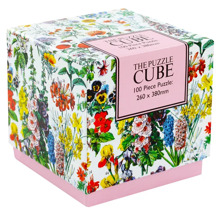 PFG The Puzzle Cube - Vintage Flowers (Usage/Used - PUZZLES FOR GOOD)