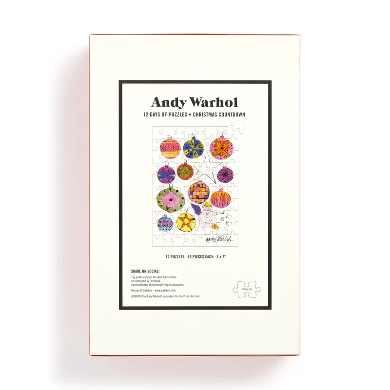 Advent Calendar - Andy Warhol 12 Days of Puzzles Countdown