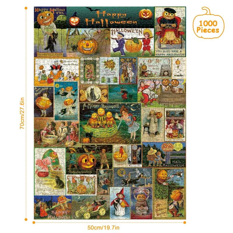 PFG Vintage Halloween Postcards (Usage/Used - PUZZLES FOR GOOD)