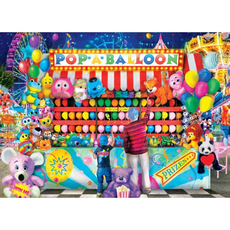 PFG Fairs & Festivals - Pop-a-Balloon, Jason Taylor (1000pcs) (Usage/Used - PUZZLES FOR GOOD)