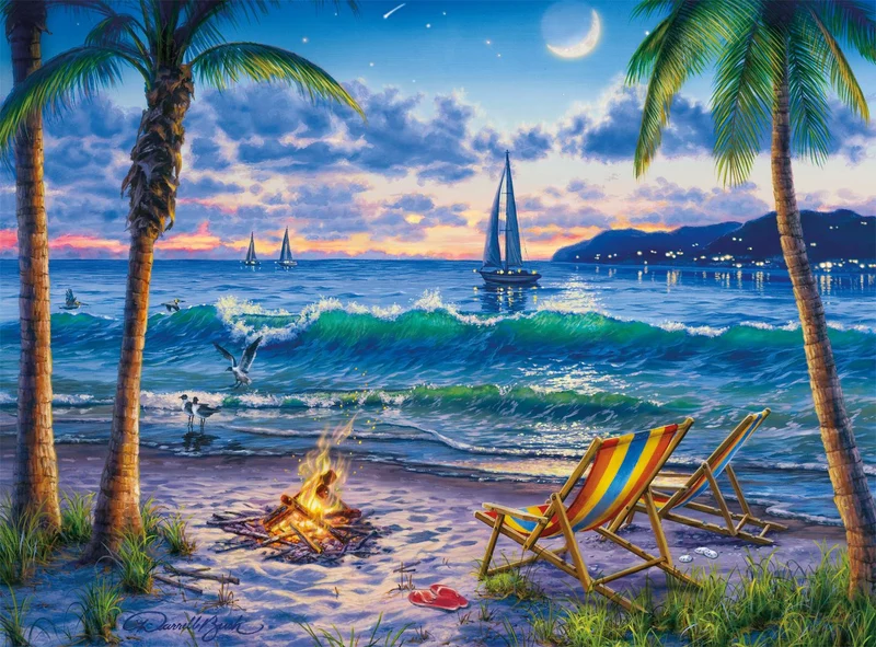 PFG Coastal Twilight, Darrell Bush (Usage/Used - PUZZLES FOR GOOD)