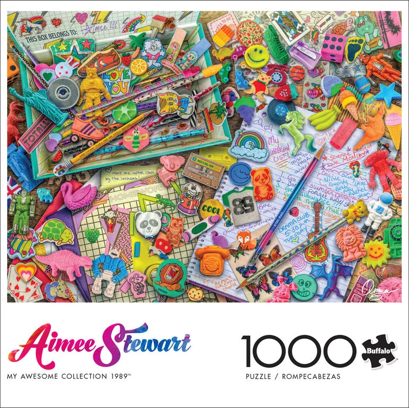 PFG My Awesome Collection 1989, Aimee Stewart (1000pcs) (Usage/Used - PUZZLES FOR GOOD)