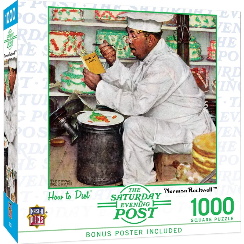 DMG Saturday Evening Post - How to Diet, Norman Rockwell (1000pcs) (DAMAGED BOX)
