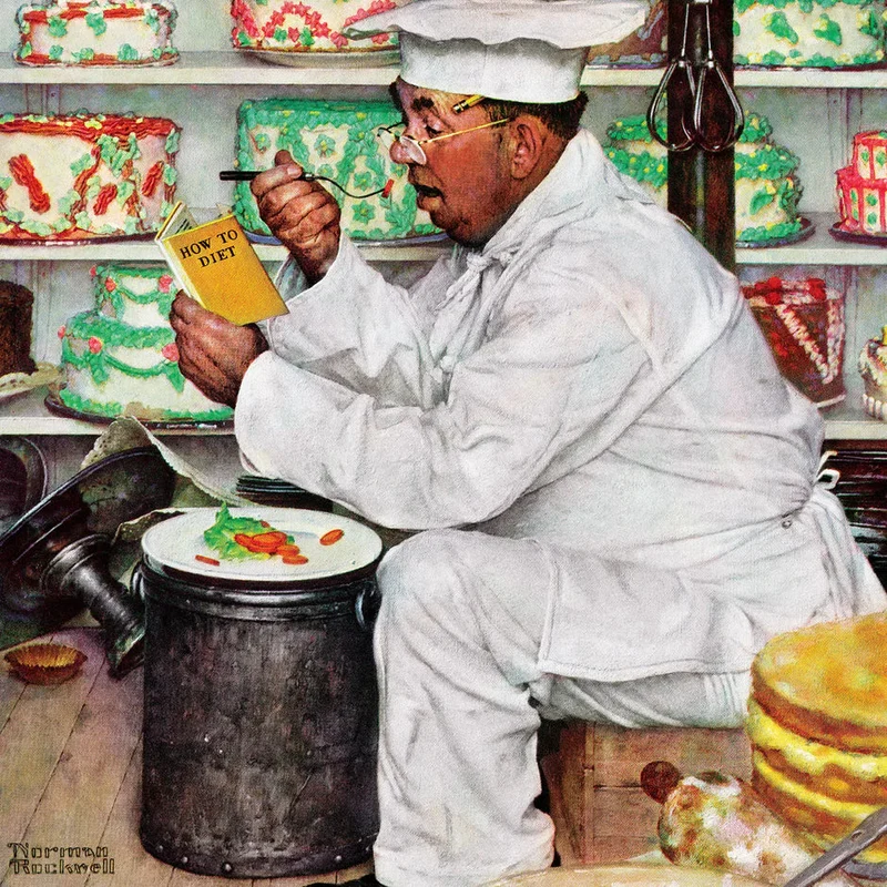 DMG Saturday Evening Post - How to Diet, Norman Rockwell (1000pcs) (DAMAGED BOX)